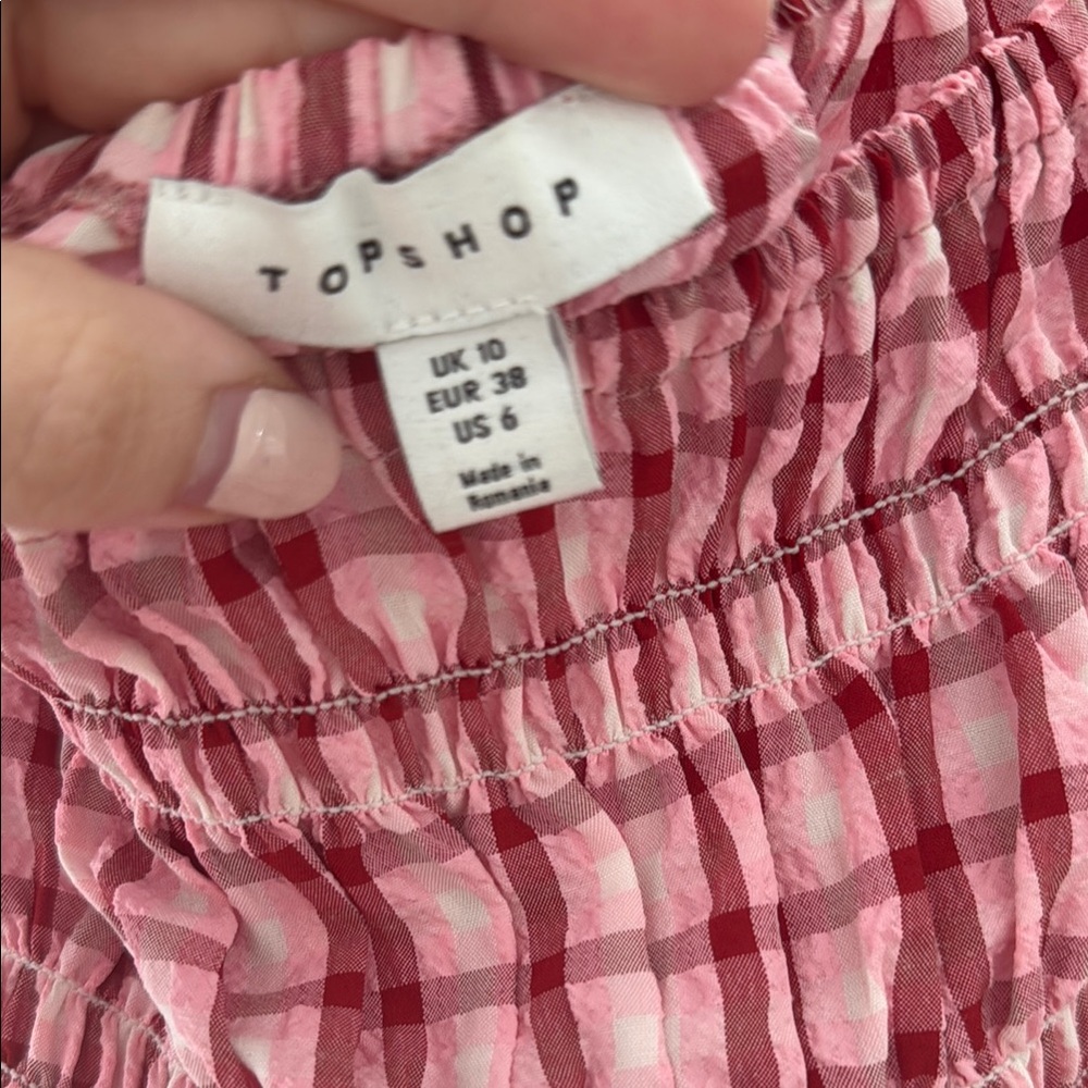 Topshop red and pink dress - Picture 2 of 3